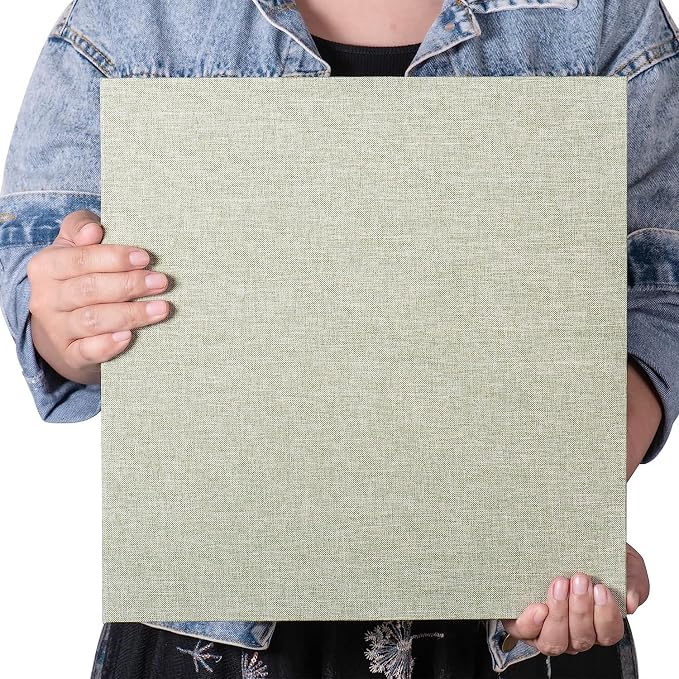 Super Large Photo Album Self Adhesive Scrapbook Album for 4×6 5×7 8×10 10×12 or Bigger Pictures DIY Magnetic Linen Cover Album 80Sheets/160Pages DIY Photo Album(Grass Green) - Image 5