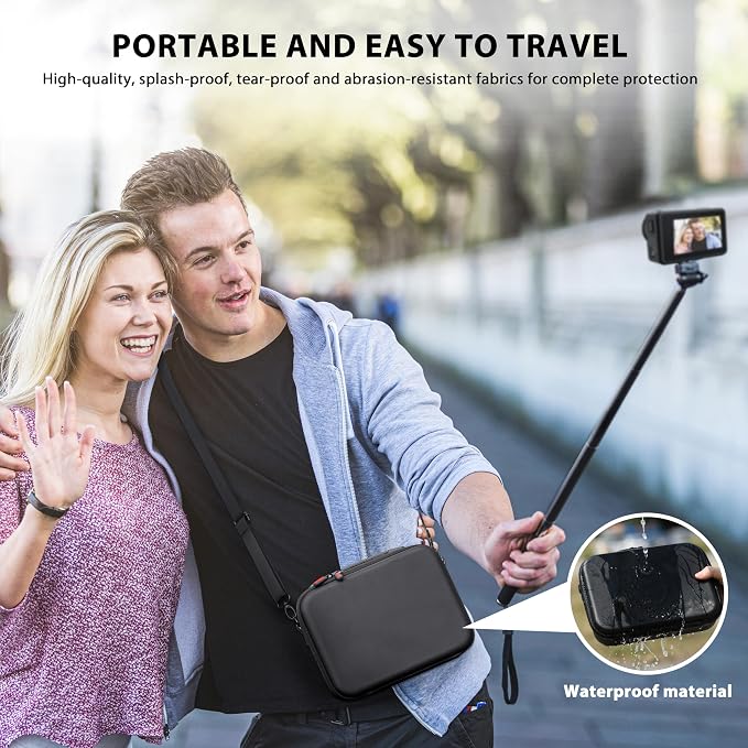 Tomat Action 5 Pro Carrying Case for DJI Osmo Action 5 Pro/Action 4 Camera Accessories Hard Shell Bag Travel Case Compatible with DJI Action 5 Pro/Action 4 Adventure - Image 7