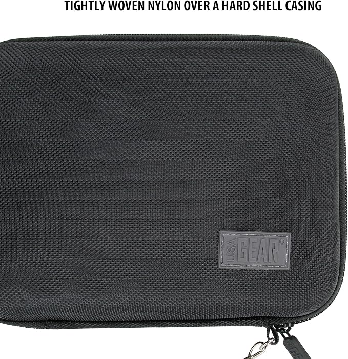USA Gear 7.5 Inch Camera Field Monitor Card - Hard Shell Portable Camera Monitor with Scratch Resistant Interior Fits FEELWORLD P6XL, FEELWORLD S55 V3, Atomos Shinobi, NEEWER F700 & more (Black) - Image 7