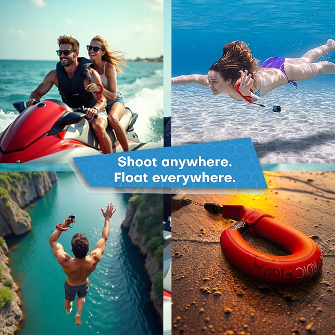 Nordic Flash Waterproof Phone & Camera Float Wrist Strap for Underwater | Waterproof Float Strap Compatible with GoPro Hero 13, Insta360 X4, DJI Action 5 Pro, iPhone, OM System TG-7 & Kodak WPZ2 - Image 7