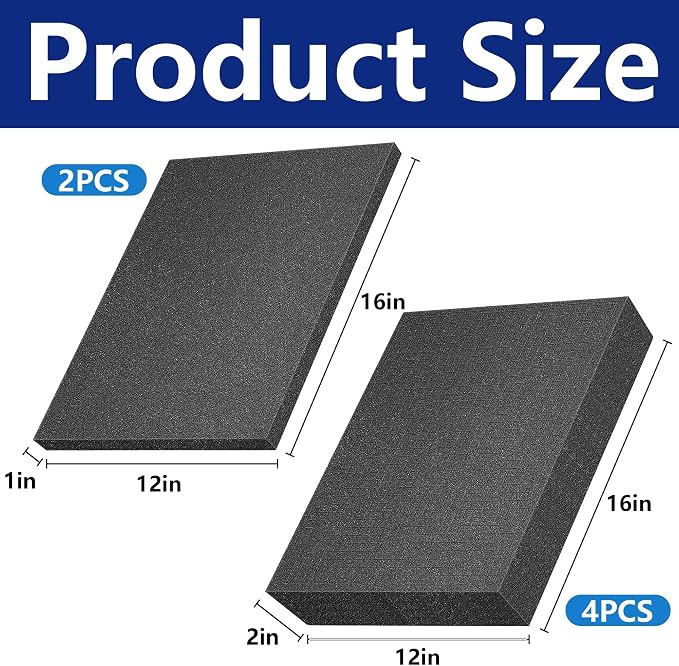 6 Pcs Pick Apart Foam Insert, 2 Size Pre Cube Sheet Foams with Bottom Use | 16 Inch Length Tool Box Foam, Elastic Packing Foams for Board Game Box Cases Storage Drawer - Image 2