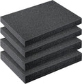 Outus 4 Pcs Cuttable Polyurethane Foam Pads Craft Foam Insert for Cases Packing Padding Camera Toolbox Storage(16 x 12 x 1.5 Inch, 16 x 12 x 2 Inch,Black) by Outus
