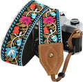 Padwa Lifestyle 2" Wide Classic Crazy Horse Art Cowhide Head Cotton Camera Straps for Photographers by PadwaLifestyleCameraStrap