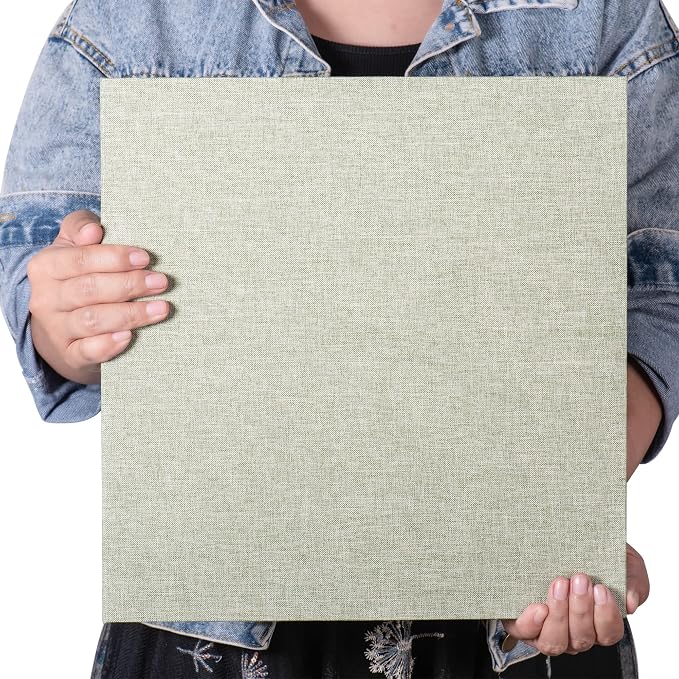Large Photo Album Self Adhesive 4x6 5x7 3x5 8.5x11 Scrapbook Magnetic Album DIY Scrap Book Length 13 x Width 12.8 (Inches) 120 Sticky Pages Linen Cover DIY Photo Album (Grass Green) - Image 6