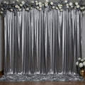 Outpain Thick 10 ft x 10 ft Black Silver Sequin Backdrop Curtain for Parties, Wrinkle Free Glitter Photo Backdrop Drapes 2 Panels 5x10ft Black Silver Back Drop Cloth for Wedding Photography Background by Outpain