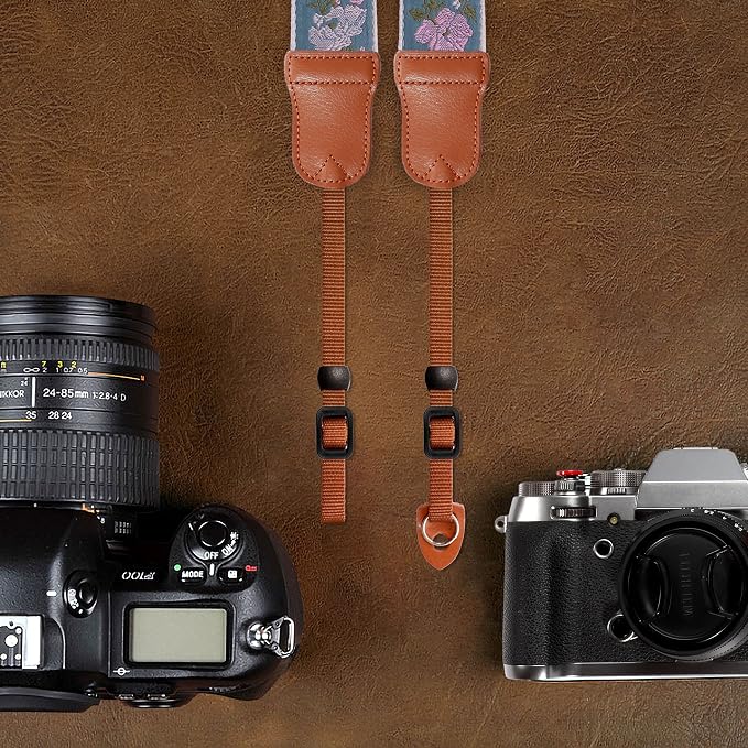 Padwa Lifestyle Vintage Camera Strap - 2" Wide Woven Embroidered Floral Pattern Shoulder Neck Camera Straps for Photographers，Great Gift for Men & Women Photographers - Image 6