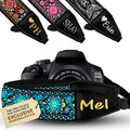 Art Tribute Camera Strap Personalized With Name - Shoulder, Crossbody & Neck Camera Strap for Photographers, Fits All Cameras, Canon Nikon Sony Fujifilm, Padded Strap W/Quick Release & Leather Ends by ArtTribute