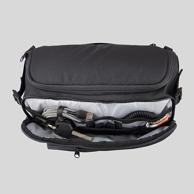 Hex Ranger DSLR Sling, with Adjustable Carry Straps, Collapsible Interior Dividers & More, Glacier Camo - Image 5