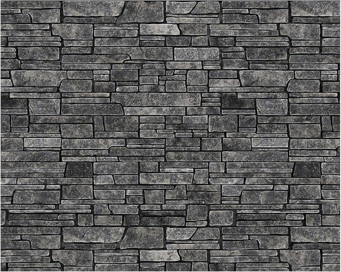 10 x 8 ft Gray Brick Wall Backdrop Fabric Brick Photo Background | Large Polyester Brick Backdrop Cover for Photoshoot Home Fireplace Decoration, Newborn Birthday Party Decor by VitalCozy