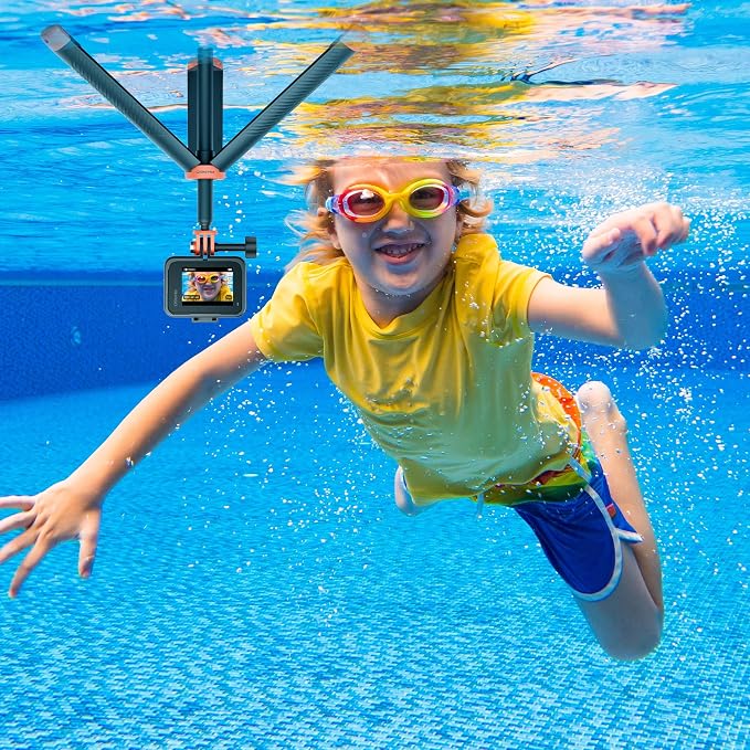 AKASO Waterproof Floating Hand Grip Selfie Stick Tripod for Action Camera | For Gopro Hero 13/12/11/10/ 9/Max/DJI Osmo Action/EK7000/Brave 4/Brave 7/Brave 8 Action Camera Accessories Handle Mount - Image 6