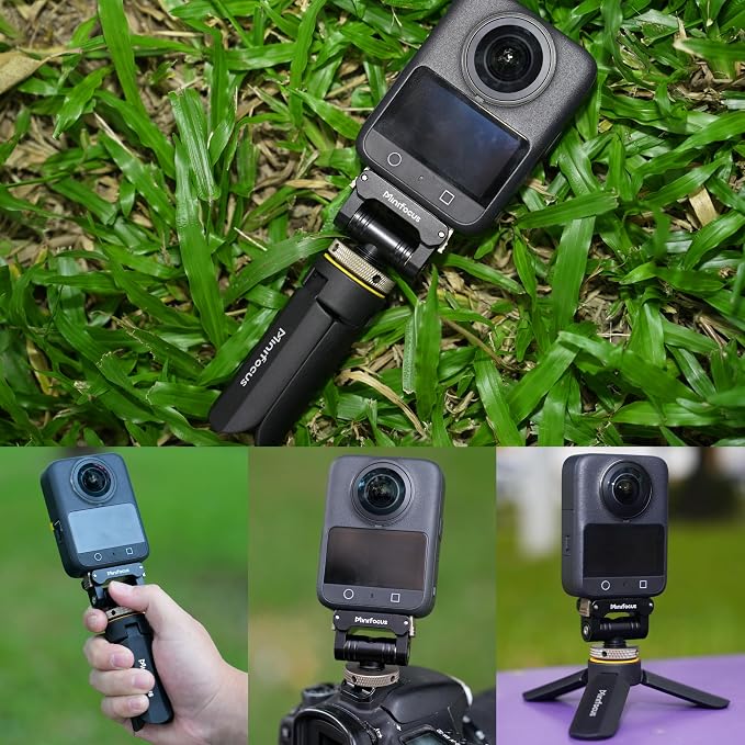 MINIFOCUS Cold Shoe Action Camera Magnetic Quick Release Mount Holder, 160 Tilt & 360° Rotation Adjustable, Universal Camera Adapter with 1/4" Screw Hole for Osmo 360 / Action 5 Pro / 4/3 - Image 8