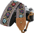 Padwa Lifestyle 2" Wide Classic Crazy Horse Art Cowhide Head Cotton Camera Straps for Photographers by PadwaLifestyleCameraStrap