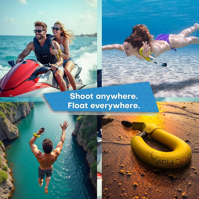 Nordic Flash Waterproof Phone & Camera Float Wrist Strap for Underwater | Waterproof Float Strap Compatible with GoPro Hero 13, Insta360 X4, DJI Action 5 Pro, iPhone, OM System TG-7 & Kodak WPZ2 - Image 7