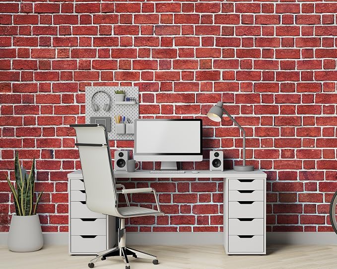 10 x 8 ft Red Brick Wall Backdrop Fabric Brick Photo Background | Large Polyester Brick Backdrop Cover for Photoshoot Home Fireplace Decoration, Newborn Birthday Party Decor - Image 6