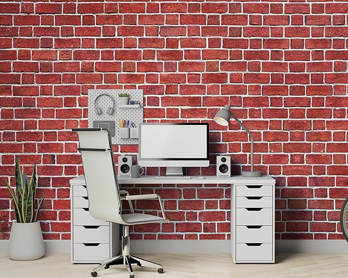 15 x 10 ft Red Brick Wall Backdrop Fabric Brick Photo Background | Large Polyester Brick Backdrop Cover for Photoshoot Home Fireplace Decoration, Newborn Birthday Party Decor - Image 5