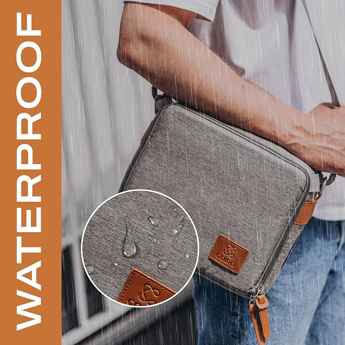 Camera Bag for Digital DSLR SLR, Protection, Waterproof Mirrorless Small Camera Bag, Camera Lens Case, Travel Organizer Camera Insert for Backpack, Gray Color - Image 3