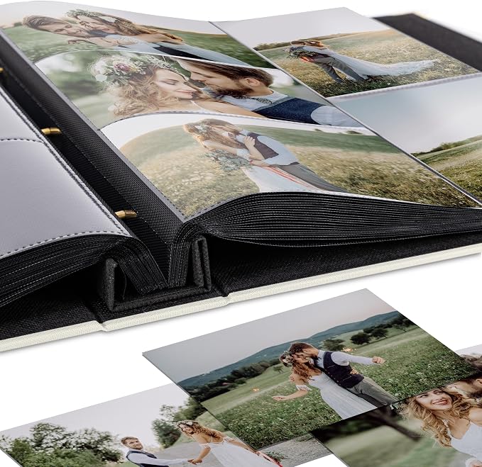 Beautiful Linen Photo Album For 4x6 Photos - Holds Up To 500 Pictures | Safely Stores Unique Memories - The Perfect Large Book for All Pictures of Treasured Family, Baby or Wedding Moments - Image 6