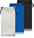 TRIUMPH VISION Glasses Case Soft Eyeglass Case Sunglass Pouch Cloth 3 Pack | Thick Microfiber Pouch Drawstring Pouch Eye Glass Bag Sunglasses Sleeve Storage, Lens Protection Cover,Cleaning Lens Screen by TRIUMPHVISION