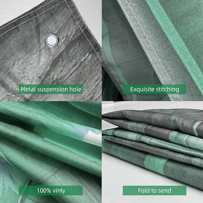10x6.5 Ft Green Leaves Photography Backdrops Large Polyester Fabric Leaf Green Vertical Texture Backdrop for Birthday Party Christmas Decoration Photo Booth Prop Banner - Image 6