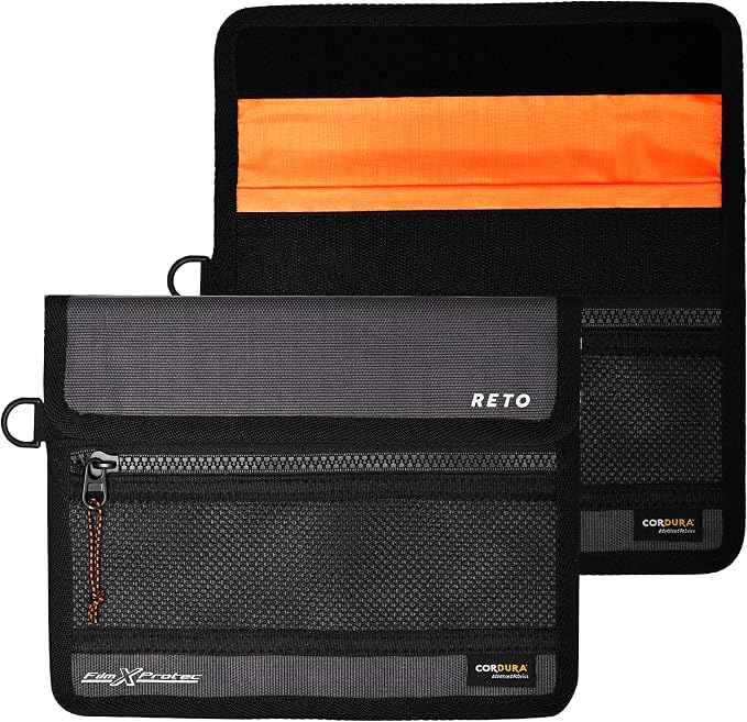 RETO Film X-Protec Bag - CORDURA Waterproof, X-Ray Proof, Lead-Free, Radiopaque Fabric, Lightweight, Durable Duo Layer, Radiation-Resistant Protective Film Bag Size M (22.5 x 18.0 cm) (One Piece) by RETO