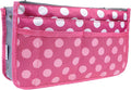 Vercord Purse Organizer Insert for Handbags Bag Organizers Inside Tote Pocketbook Women Nurse Nylon 13 Pockets Rose Dot Medium by Vercord
