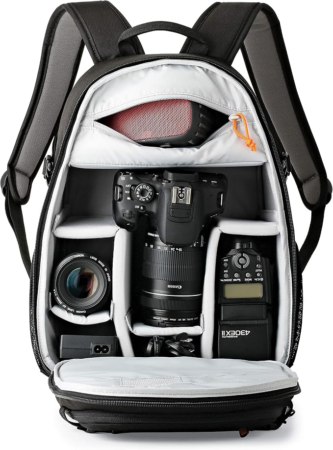 Lowepro Tahoe BP 150, Camera Bag, Lightweight Compact Camera Backpack for Cameras, CSC, DJI Spark Drone, Black, 27.5 x 21.7 x 40.3 cm, Medium LP36892-PWW | Stores DSLR with Lens Attached, CSC Camera, 10" Tablet, Lightweight Travel Design - Image 10