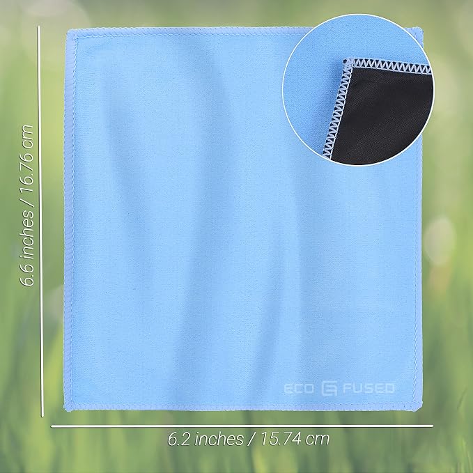 Microfiber Cleaning Cloths - 10 Pack - 6.6 x 6.2" - Double-sided Cleaning Cloths - Microfiber and Suede Cloth for Smartphones, LCD TV, Tablets, Laptop Screens, Camera Lenses and Other Surfaces - Image 2