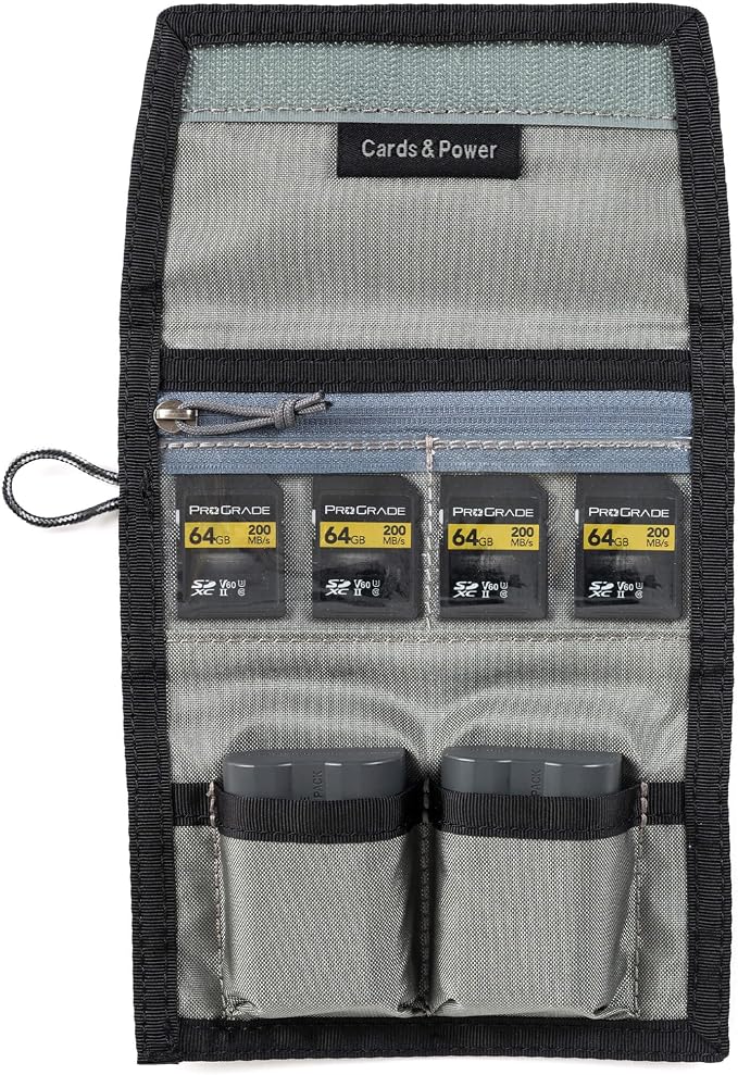 Think Tank Memory Card and Battery Wallet, Holds 2 CF or 4 SD Memory Cards (Black Slate) - Image 4