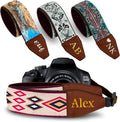 Art Tribute Custom Camera Strap Orange Rhombus - Add Your Text and We Make It Especially For You Get Your Own Personalized Gift Camera Strap, No Shipping Cost! by ArtTribute