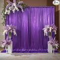 10x10ft Thick Purple Glitter Backdrop Curtain Panels for Parties, Wrinkle Free Sequin Sparking Photo Backdrop Drapes, 2 Panels 5x10ft Shimmer Back Drop Cloth for Wedding Birthday Photography by Outpain