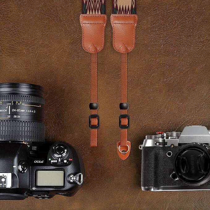 Padwa Lifestyle Vintage Camera Strap - 2" Wide Woven Embroidered Floral Pattern Shoulder Neck Camera Straps for Photographers，Great Gift for Men & Women Photographers - Image 6