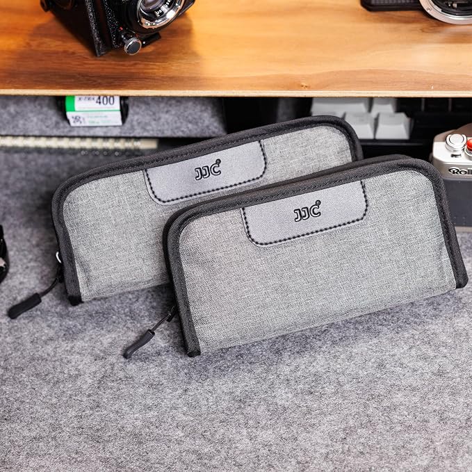 JJC Portable 120 Film Canister Pouch, Compact Film Carrying Case Storage Bag for 5 Rolls of 120 Medium-Format film, Compact Film Cassette Holder Container Storage Box with Belt Loop and Strap (No Film - Image 8