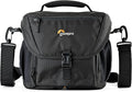 Lowepro LP37121, Nova 170 AW II Camera Bag, Fits DSLR with 24-105mm Attached Lens, Compact Photo Drone, 1-2 Additional Lenses, Flash, Black by Lowepro