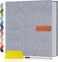 Popotop Large Photo Album Self Adhesive 4x6 5x7 8x10 Scrapbook Album DIY Picture Book,Gifts for Mom,Family Baby and Wedding,with Metal Pen and Plastic Board by Popotop