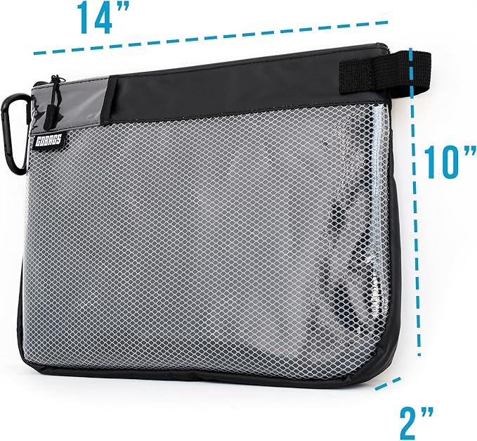 Production Zipper Bags - Electronics & Camera Accessories Bag - Cable organizer, Gear Accessory Pouch, Travel Camera Essentials (Large, Black) - Image 5