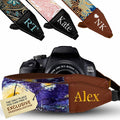 Art Tribute Camera Strap Personalized With Name - Shoulder, Crossbody & Neck Camera Strap for Photographers, Fits All Cameras, Canon Nikon Sony Fujifilm, Padded Strap W/Quick Release & Leather Ends by ArtTribute