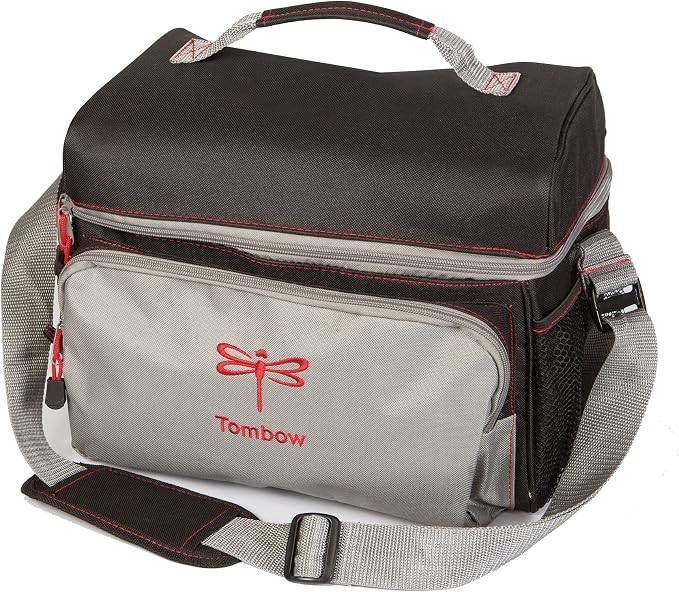 Tombow 56177 Storage Tote, Black and Grey. Perfectly Stores All of Your Tombow Arts and Crafts Supplies by Tombow