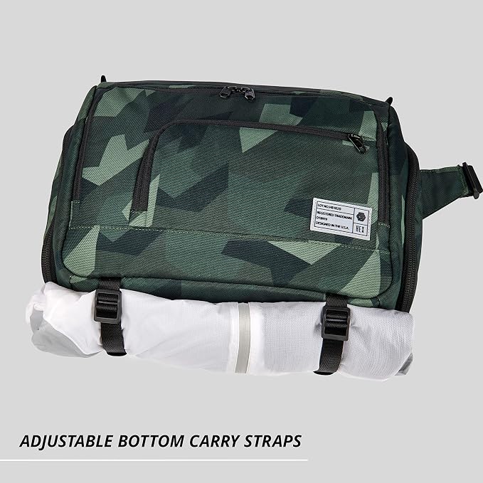 HEX Ranger DSLR XL Camera Sling – with Adjustable Carry Straps, Ample Interior Dividers, Water-Resistant Fabric, YKK Premium Zippers & More - Camo - Image 7