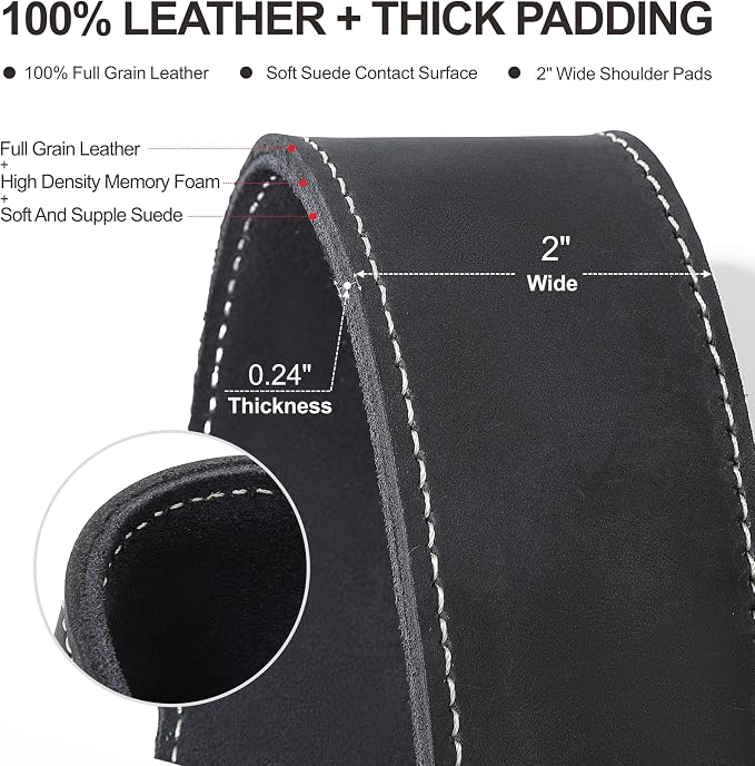 Padwa Lifestyle Black Frosted Single Camera Harness Strap for One Camera - Professional Single Full Grain Leather Camera Harness,Quick Release Gear DSLR Camera Straps for Photographers - Image 2