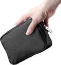 E-Tree Cute Small Pouch, Makeup Cosmetic Bag,Make up Bag for Purse,Toiletry Zipper Pouch,Tech Bag,Electronic Organizer Travel Case,Storage Pouches for Organization Black by E-Tree