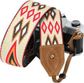 Padwa Lifestyle 2" Wide Classic Crazy Horse Art Cowhide Head Cotton Camera Straps for Photographers by PadwaLifestyleCameraStrap