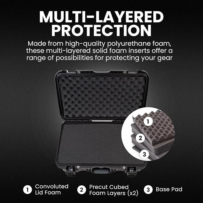 NANUK 935 Camera Hard Case with Cubed Foam, Waterproof Wheeled Carry-On - Image 3