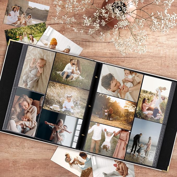 Beautiful Linen Photo Album For 4x6 Photos - Holds Up To 500 Pictures | Safely Stores Unique Memories - The Perfect Large Book for All Pictures of Treasured Family, Baby or Wedding Moments - Image 8