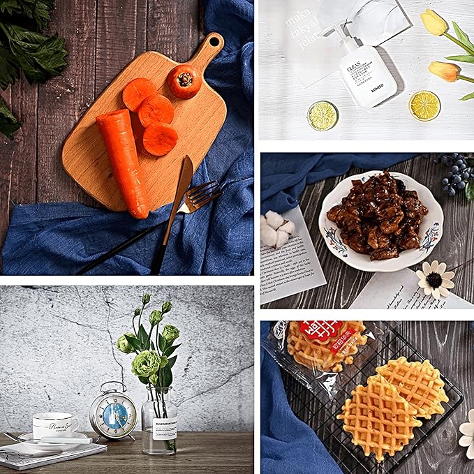 Product Photography Backdrops with Stand 39x27inch 26 Patterns Small Background Paper for Food - Image 7