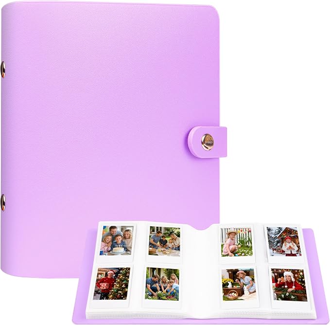 320-Pocket Photo Album for Polaroid 2x3" & Instax Mini Photos Purple | Gift-Ready Packaging, Beautiful Photo Book, Safely Keep Your Wedding-Anniversary-Birthday-Travel Memories or Mini Cards by Rekeen
