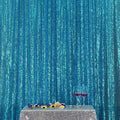 Poise3EHome 6FT x 8FT Turquoise Sequin Photography Backdrop Curtain for Party Decoration by Poise3EHome