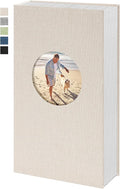 Vienrose Photo Album 4x6 Photos 420 Pockets Linen Cover Slip-in Photo Book with Round Window for Wedding, Vacation Memories, Personalized Picture Organizer, Beige by Vienrose