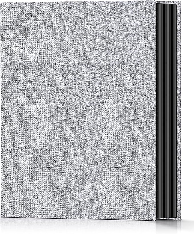 Popotop Photo Album 4x6 100 Pockets for Wedding Gifts,Linen Hardcover Picture Albums for Family Anniversary Baby Vacation Pictures by Popotop