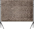10x6.5 Ft Brick Wall Backdrop，Large Polyester Fabric Brown Brick Backdrop Photo Backdrops Background for Halloween Party Christmas Halloween Decoration Photo Booth Prop Banner by Dormirpilow