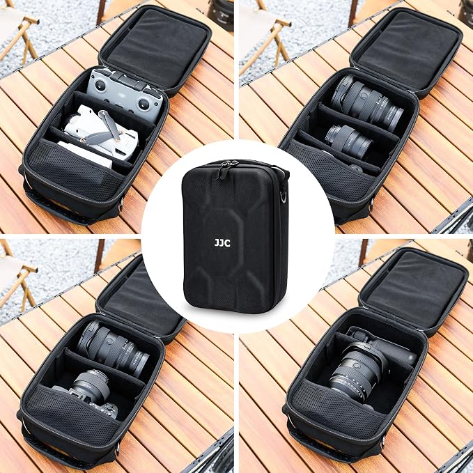 Hard Camera Travel Carrying Case for Sony A7V A7M5 A7R5 A7 V IV A7III EOS R6 Mark II R8 R5 R Nikon Z8 Z5 Fuji XT50 with Lens Below 10.24x6.69x3.96"(WxHxD),EVA Camera Bag Drone Pouch w Pocket & Divider - Image 6